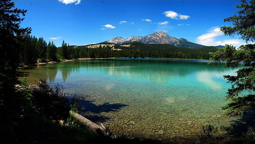 Forests, Nature, Parks, Lake, Mountains, Mac, Scenery, earth lake HD wallpaper