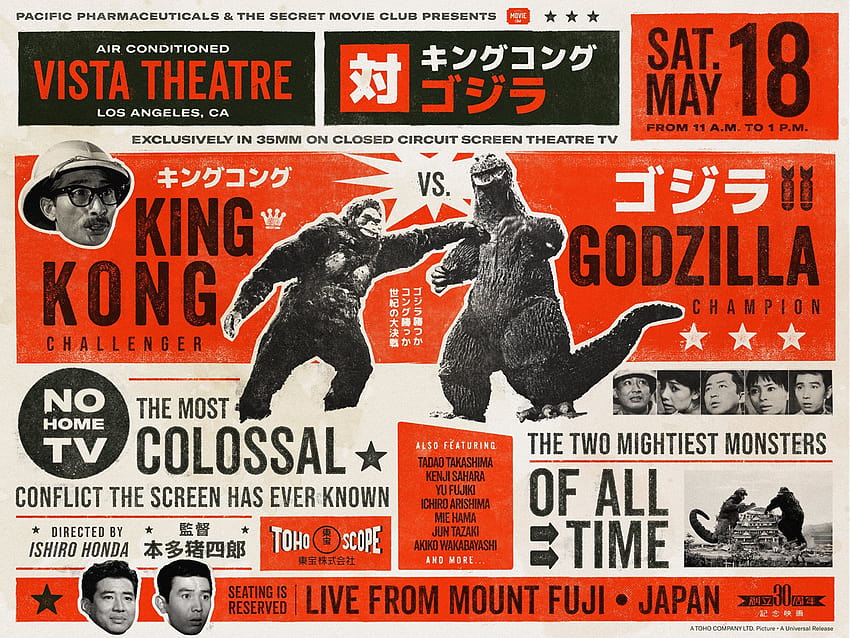 Godzilla contra King Kong, King Kong contra Godzilla 1962 fondo de pantalla