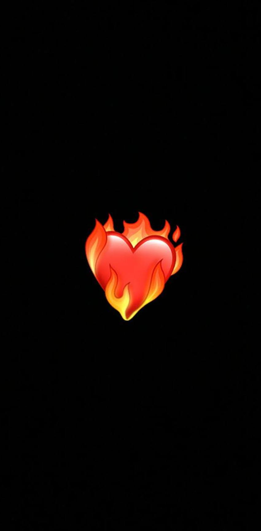 ❤️, fire emoji HD phone wallpaper