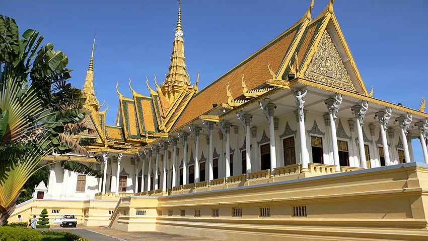 Phnom Penh Cambodia Temples Cities Design HD wallpaper