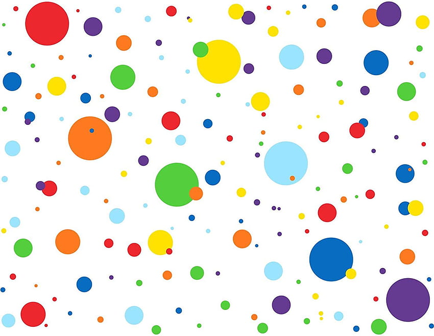 Polka Dot, rainbow dots HD wallpaper