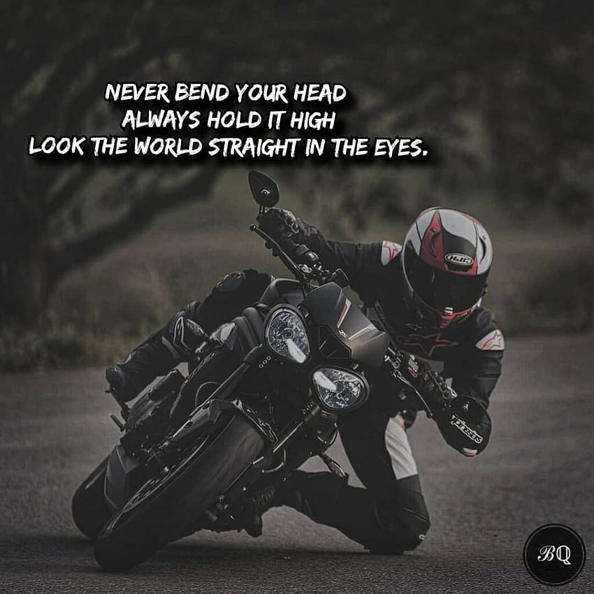 Killer 11 Citazioni di guida in moto e citazioni di motociclisti Instagram, citazioni di Sfondo del telefono HD