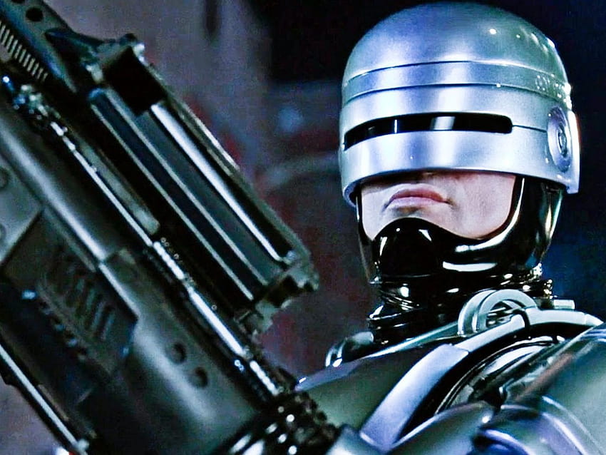 Czy „RoboCop” z 1987 roku miał być całkowicie symetrycznym filmem, robocopowymi złoczyńcami Tapeta HD