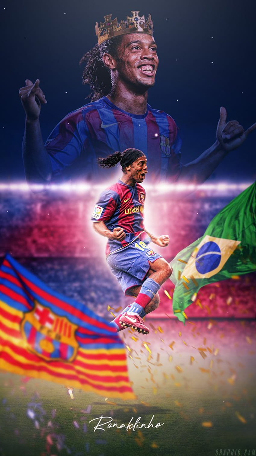 2 Ronaldinho, ronaldinho barcelona wallpaper ponsel HD