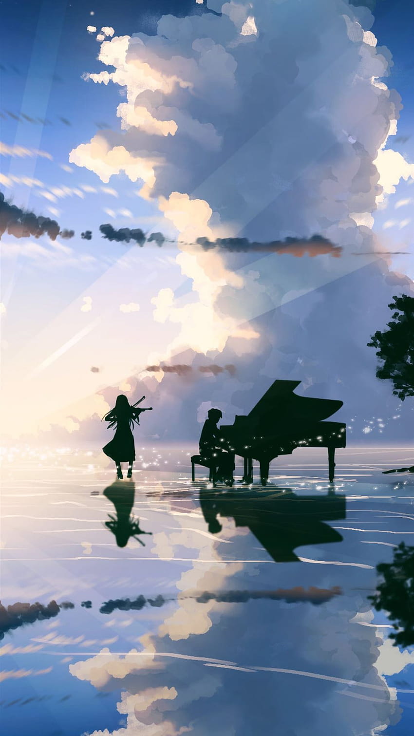 Your Lie In April teahub io iPhone, piano anime iphone HD phone wallpaper