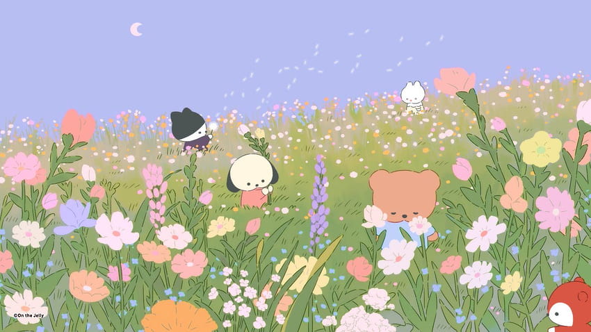 Twitter, macbook spring cartoon HD wallpaper