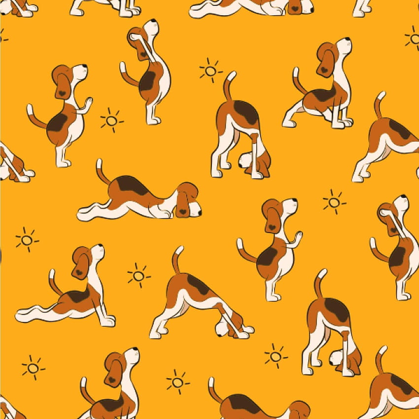 YouCustomizeIt Yoga Dogs Sun Salutations & Surface Covering HD phone wallpaper