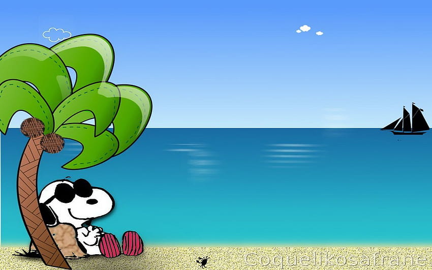 Snoopy Summer, summer time cartoons HD wallpaper | Pxfuel