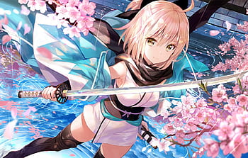 Wallpaper sword, guy, cloak, Saber, Fate / Grand Order, The destiny of a  great campaign, Sengo Muramasa for mobile and desktop, section сёнэн,  resolution 1920x1200 - download