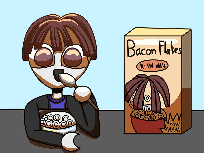 Su Tart makan serpihan bacon, roblox bakon Wallpaper HD