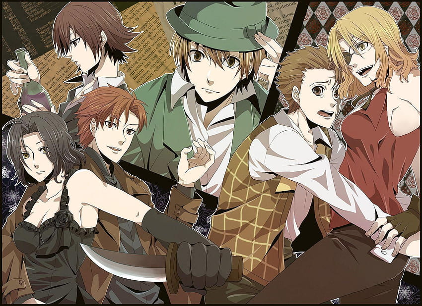 Download wallpaper anime, art, characters, Baccano!, section shonen in  resolution 640x1136