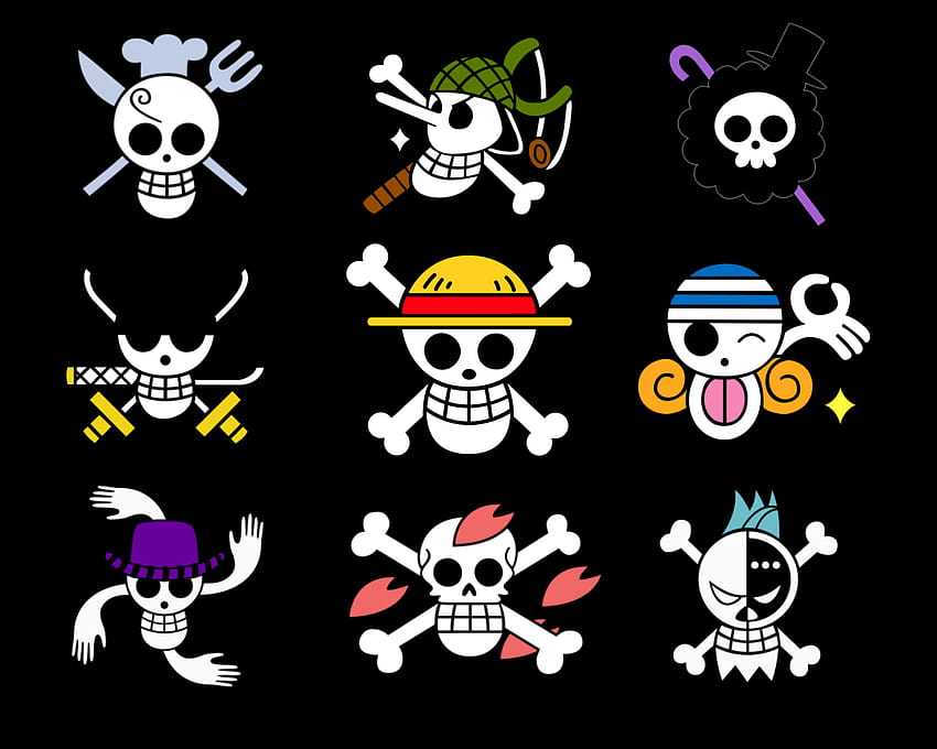 bandeiras piratas, chapéu de palha bandeira pirata papel de parede HD