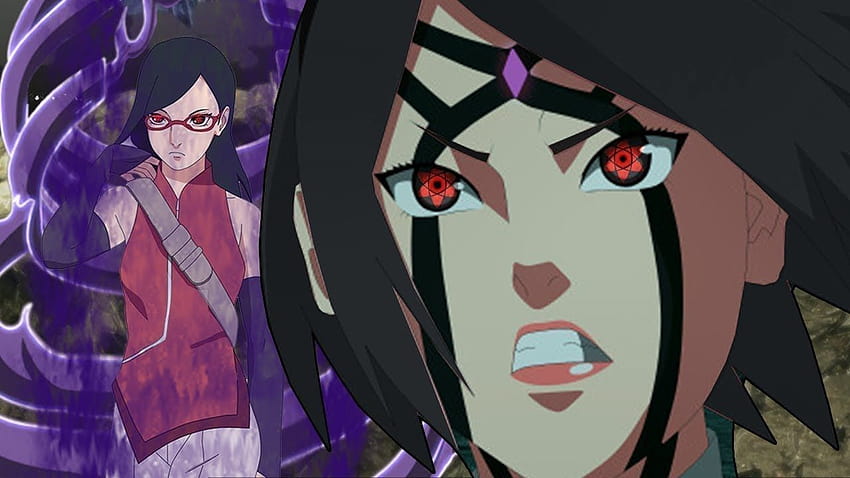 Sarada Becomes Hokage Sharinggan Eyes Anime Stock Illustration 2309046659