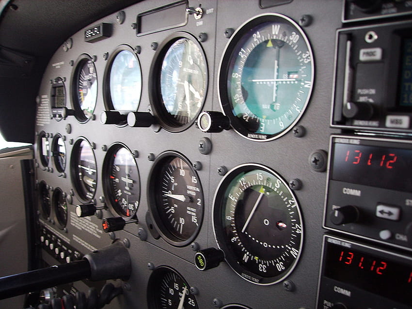 Cessna-Flugzeug, Cessna-Cockpit HD-Hintergrundbild