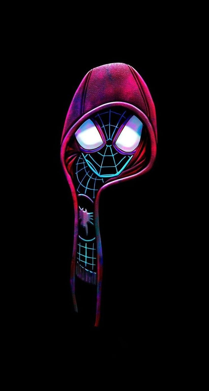 Spider man Miles Morales Into the Spider Verse Ultimate, amoled miles morales fondo de pantalla del teléfono