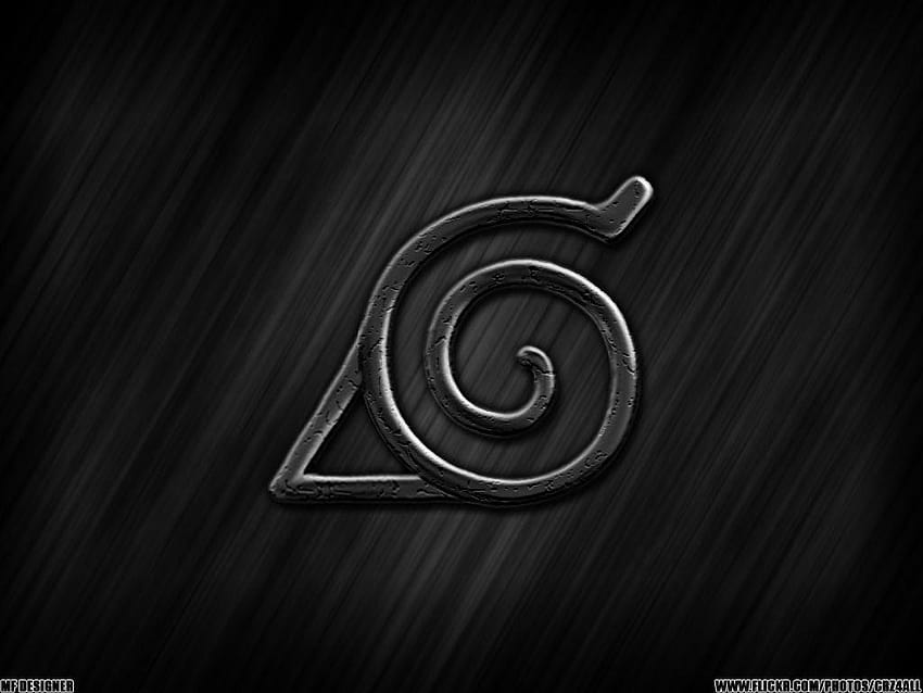 hoja escondida, naruto, símbolo de konoha, logotipo de konoha fondo de pantalla