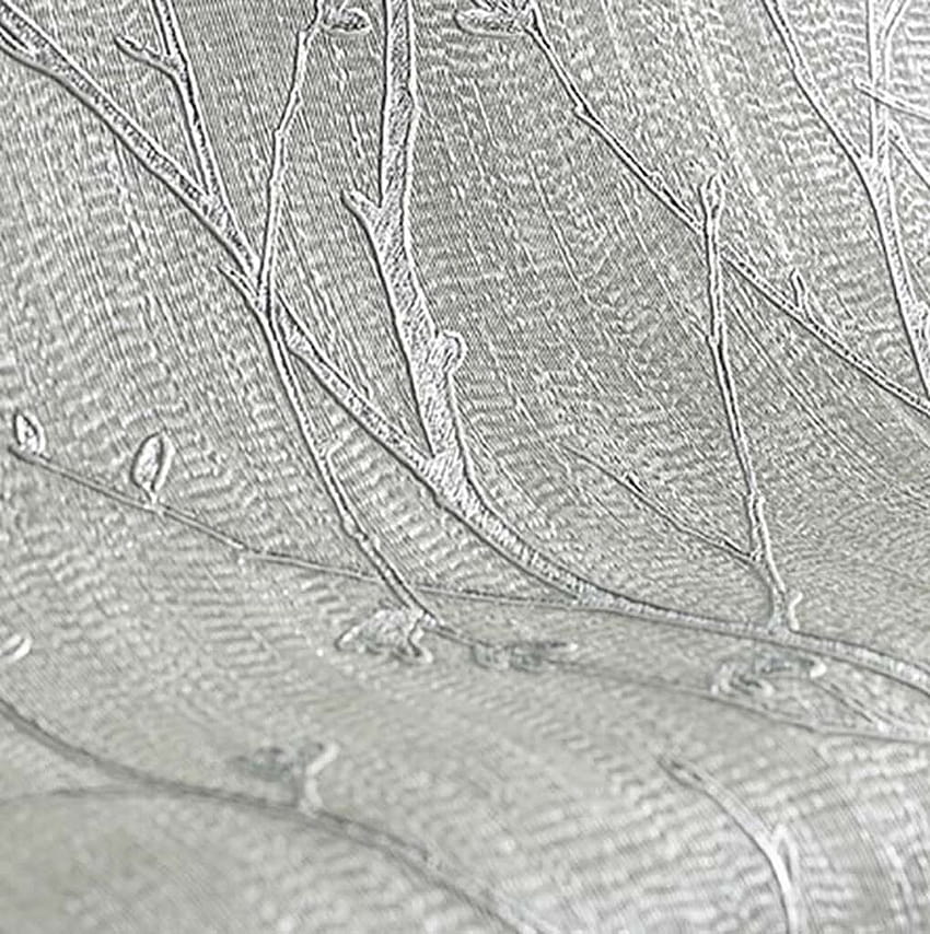 Water Silk Sprig Light Silver, prata lisa Papel de parede de celular HD