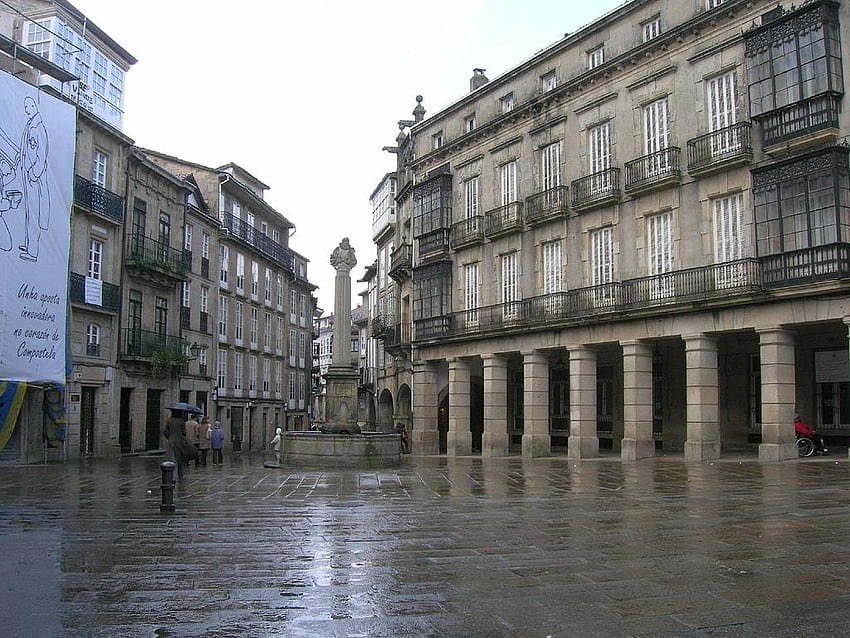 Santiago De Compostela'da Yağmurlu Bir Günde Ne Yapılır HD duvar kağıdı