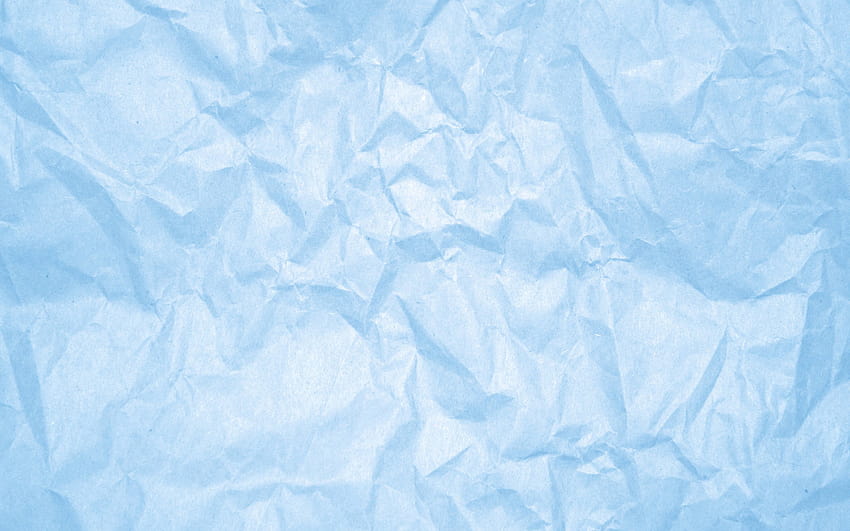 tekstur kertas kusut, tekstur kertas biru, kertas kusut, latar belakang kertas biru, latar belakang kusut dengan resolusi 2880x1800. Kualitas tinggi, kertas biru Wallpaper HD