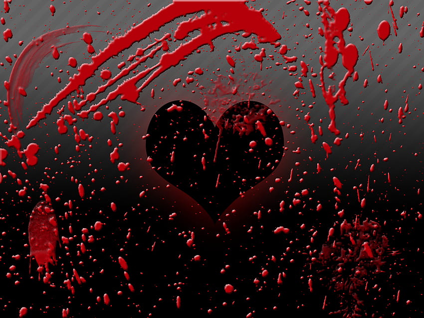 Hati Berdarah, darah manusia Wallpaper HD