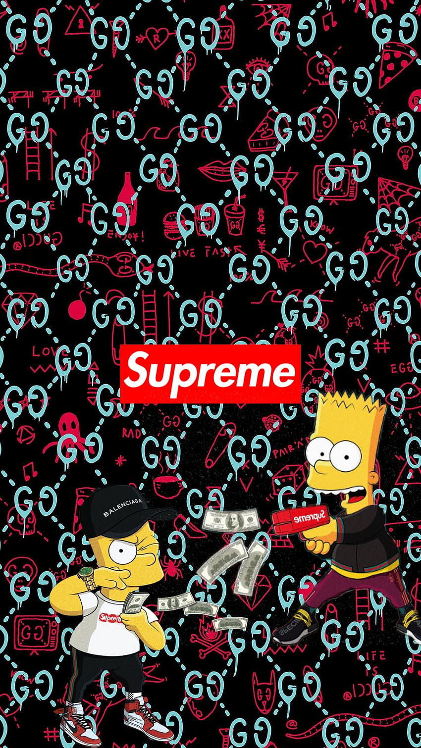 Supreme Simpsons, the simpsons supreme HD phone wallpaper Supreme Simpsons, the simpsons supreme HD phone wallpaper