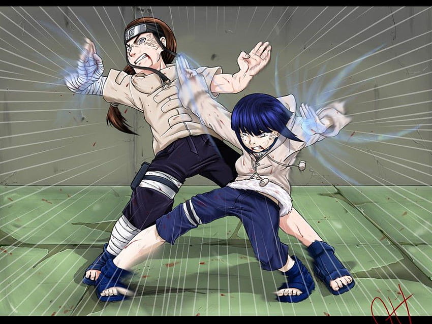 hinata vs. neji by Dragoon, naruto shippuden neji HD wallpaper