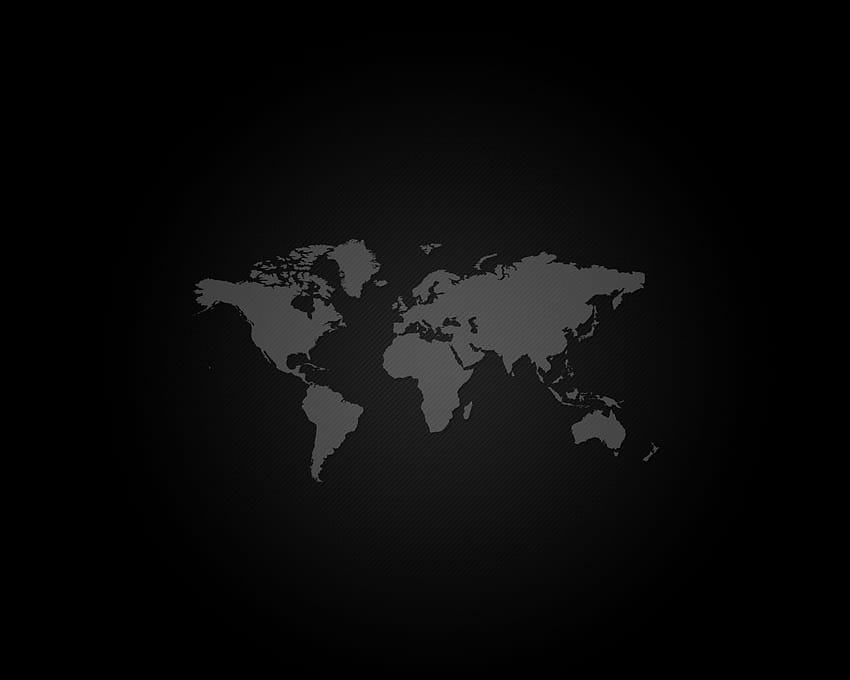 Black World Map 9617 in Travel n World [1280x1024] for your , Mobile & Tablet, black map HD wallpaper