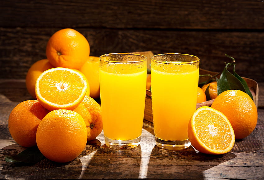 3 Orange Juice, juices HD wallpaper