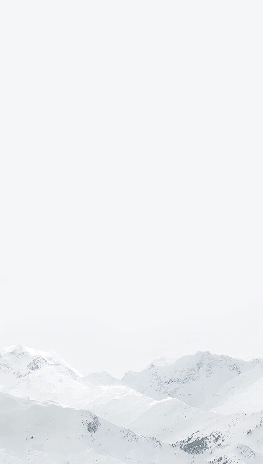 Blanc, pur, montagne d'hiver, iPhone, propre, beauté, paix d'hiver Fond d'écran de téléphone HD