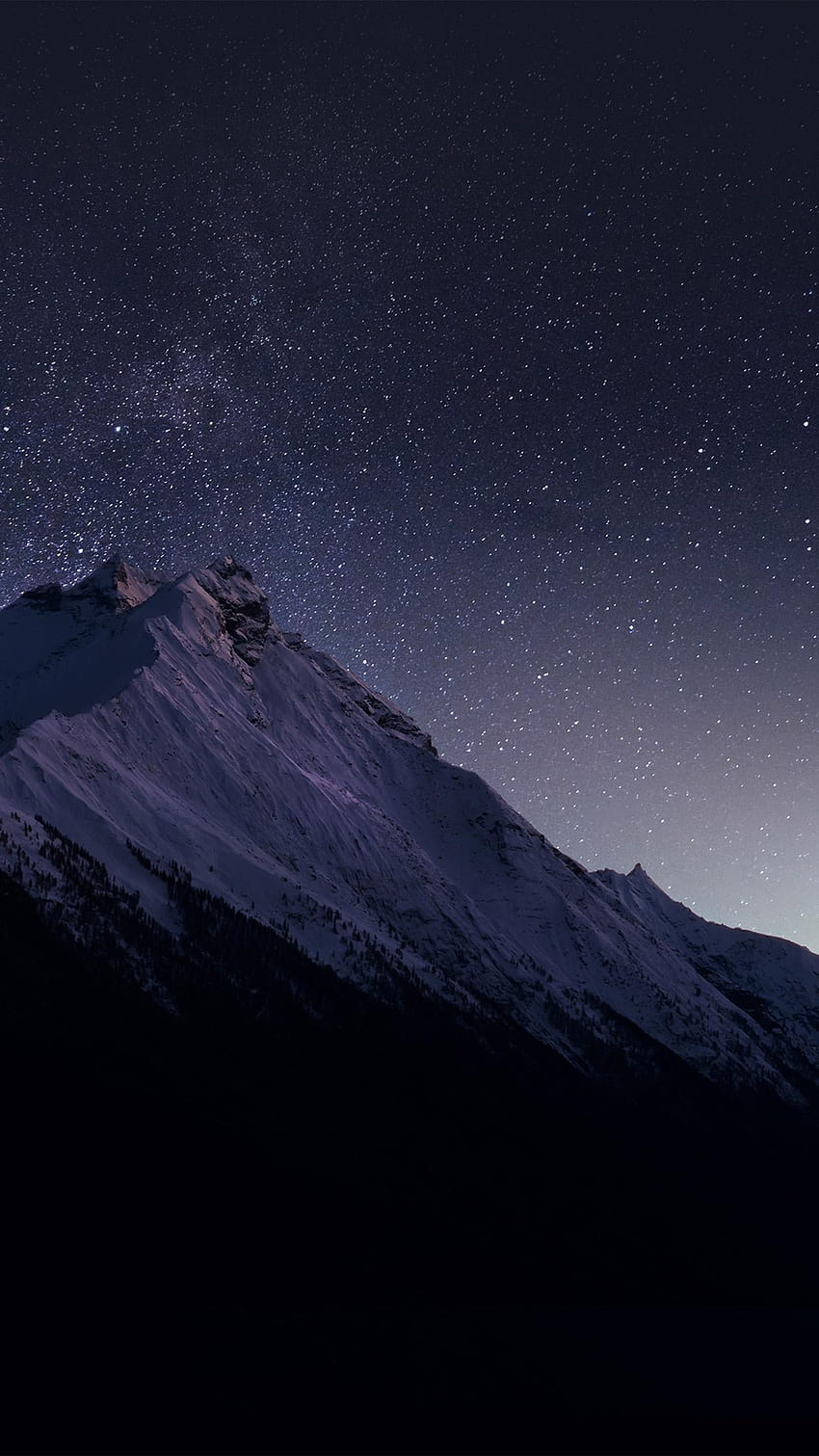 of the week: mountains, galaxy snow iphone HD phone wallpaper