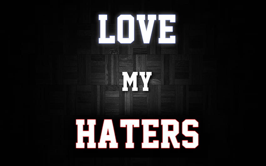 Best 4 I Love My Haters on Hip, i hate love HD wallpaper