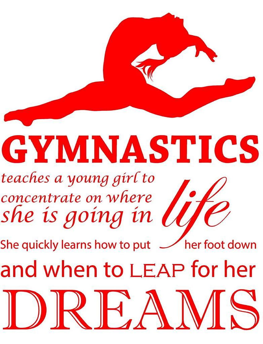 Gymnastics Quotes And Sayings Funny Gymnastics Quotes And, gymnastics poems HD phone wallpaper