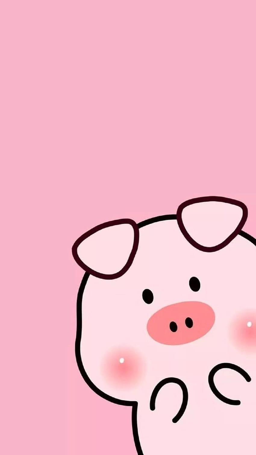 Słodka świnia iPhone, świnka urocza Tapeta na telefon HD