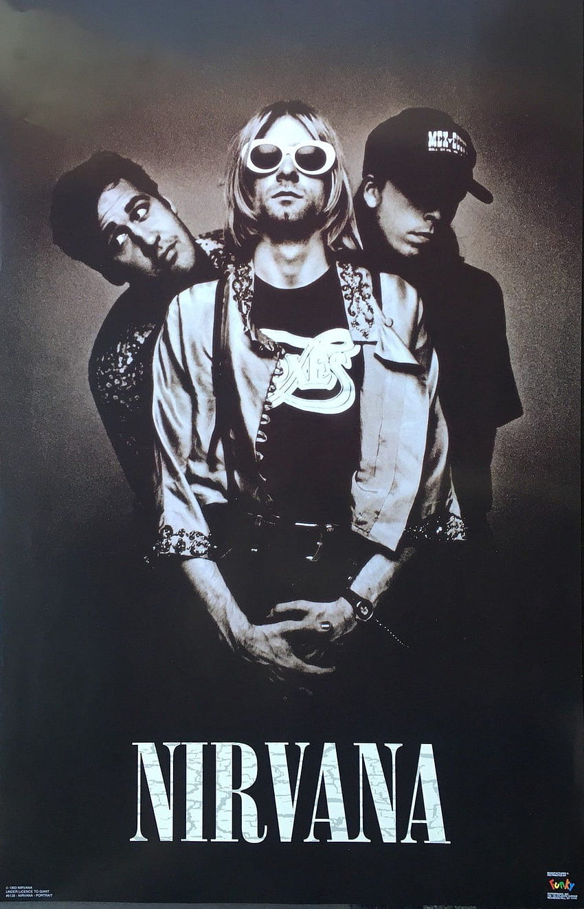 Poster Nirvana, Nirvana, Band rock posterspinterest.ca, poster band wallpaper ponsel HD