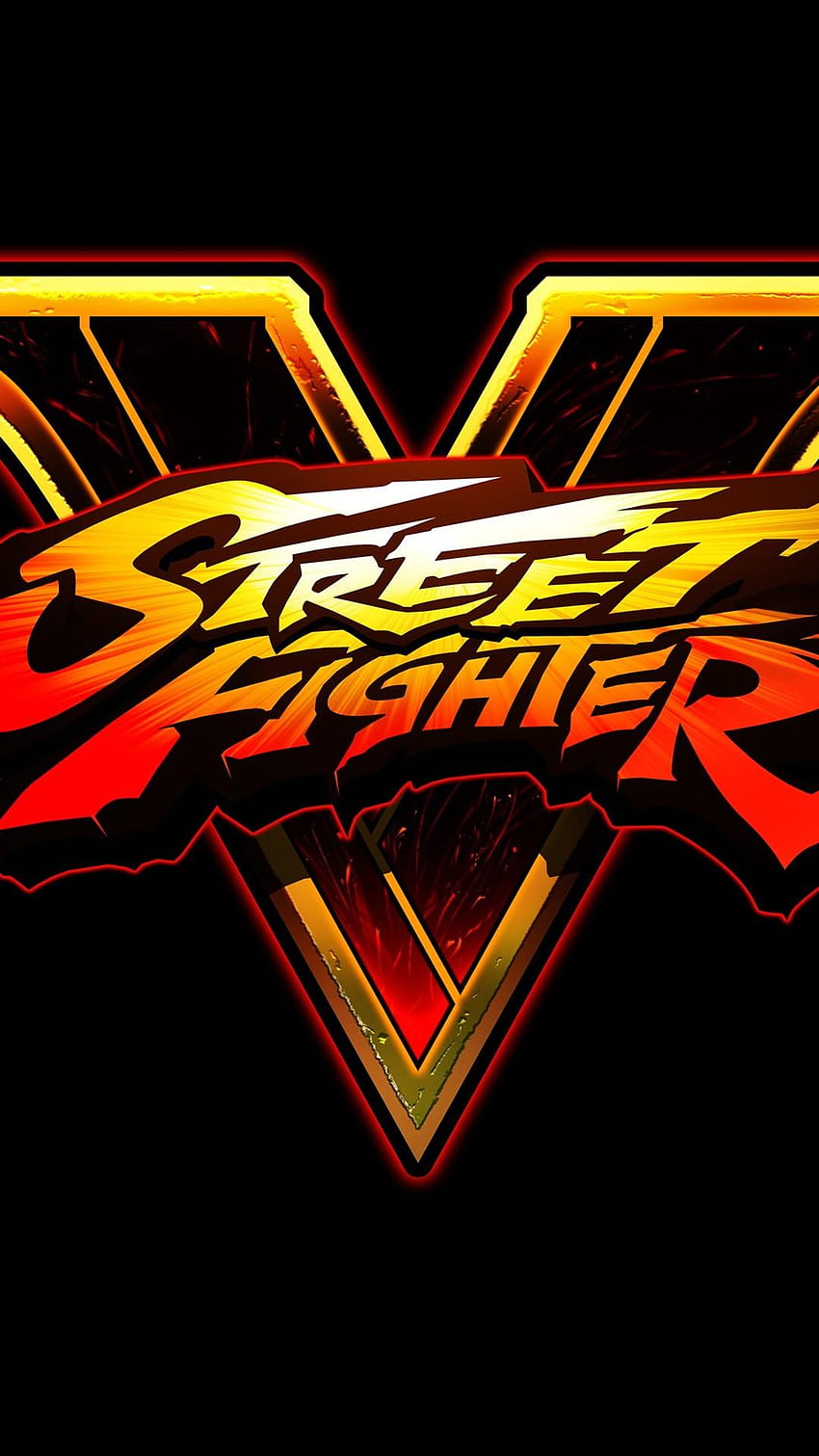 Street Fighter V 로고 1080x1920 iPhone 8/7/6/6S Plus, 스트리트 파이터 iPhone HD 전화 배경 화면
