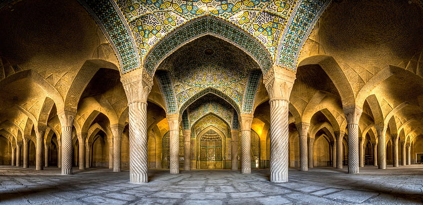 イランのモスク、シーラーズの見事な 高画質の壁紙