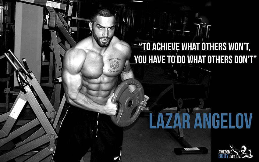 Beast Motivation - Lazar Angelov - Entraînement des épaules avec Slavi, citations de gym Fond d'écran HD