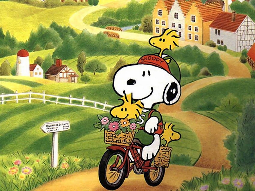 Snoopy Backgrounds Snoopy Autumn, autumn peanuts HD wallpaper
