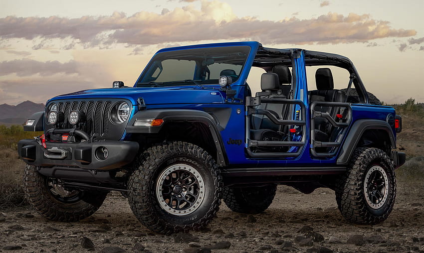 2020 Jeep Wrangler JPP 20 Limited Edition: Accessorized to the Max!, blue jeep HD wallpaper