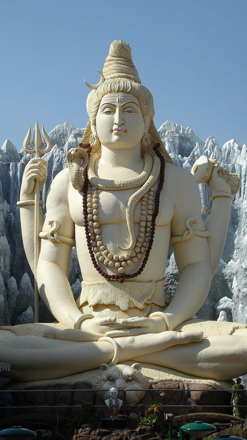 Patung Marmer Lord Shiva Mahadev, lord shiv 3d wallpaper ponsel HD