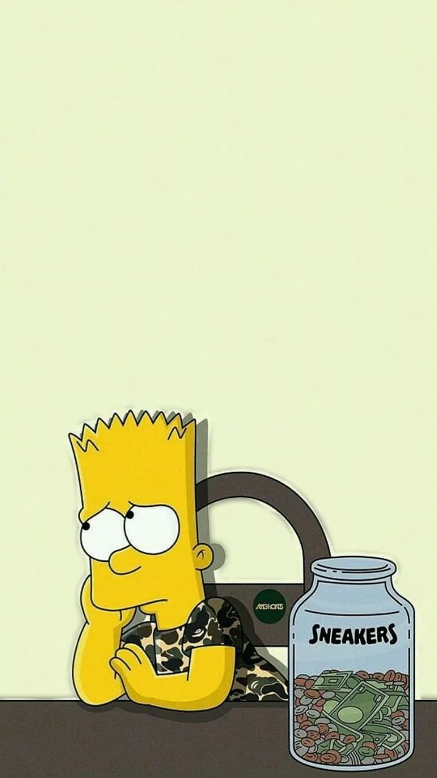 Simpsons Triste, Bart Triste Papel de parede de celular HD