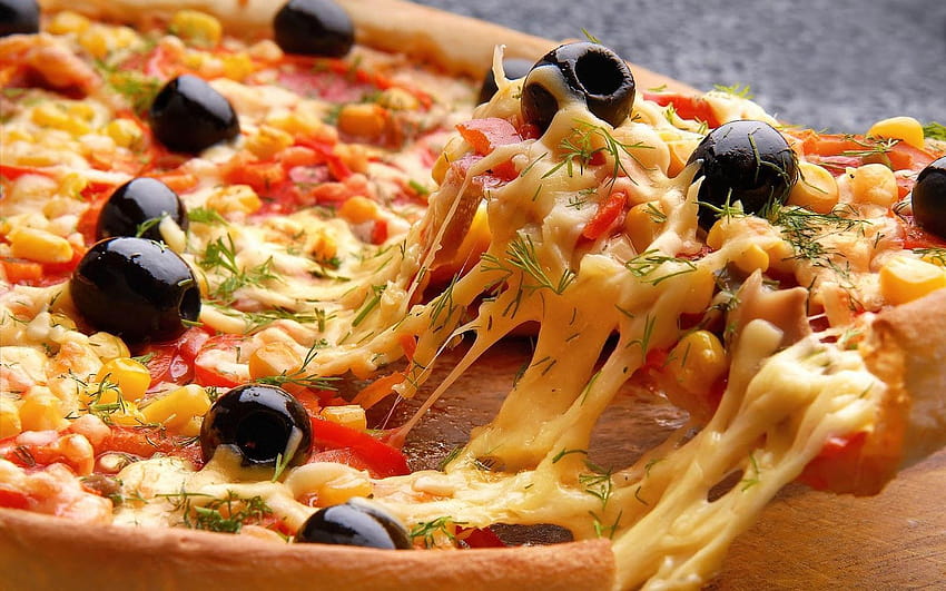 Група Pin Delicious Pizza, италианска храна HD тапет