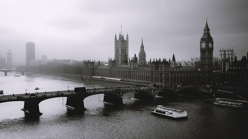 London Bridge Black and White HD wallpaper | Pxfuel