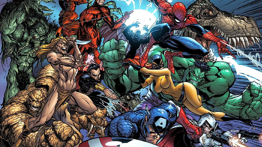 Marvel Villains Laptop, marvel and dc superheroes and supervillains HD wallpaper