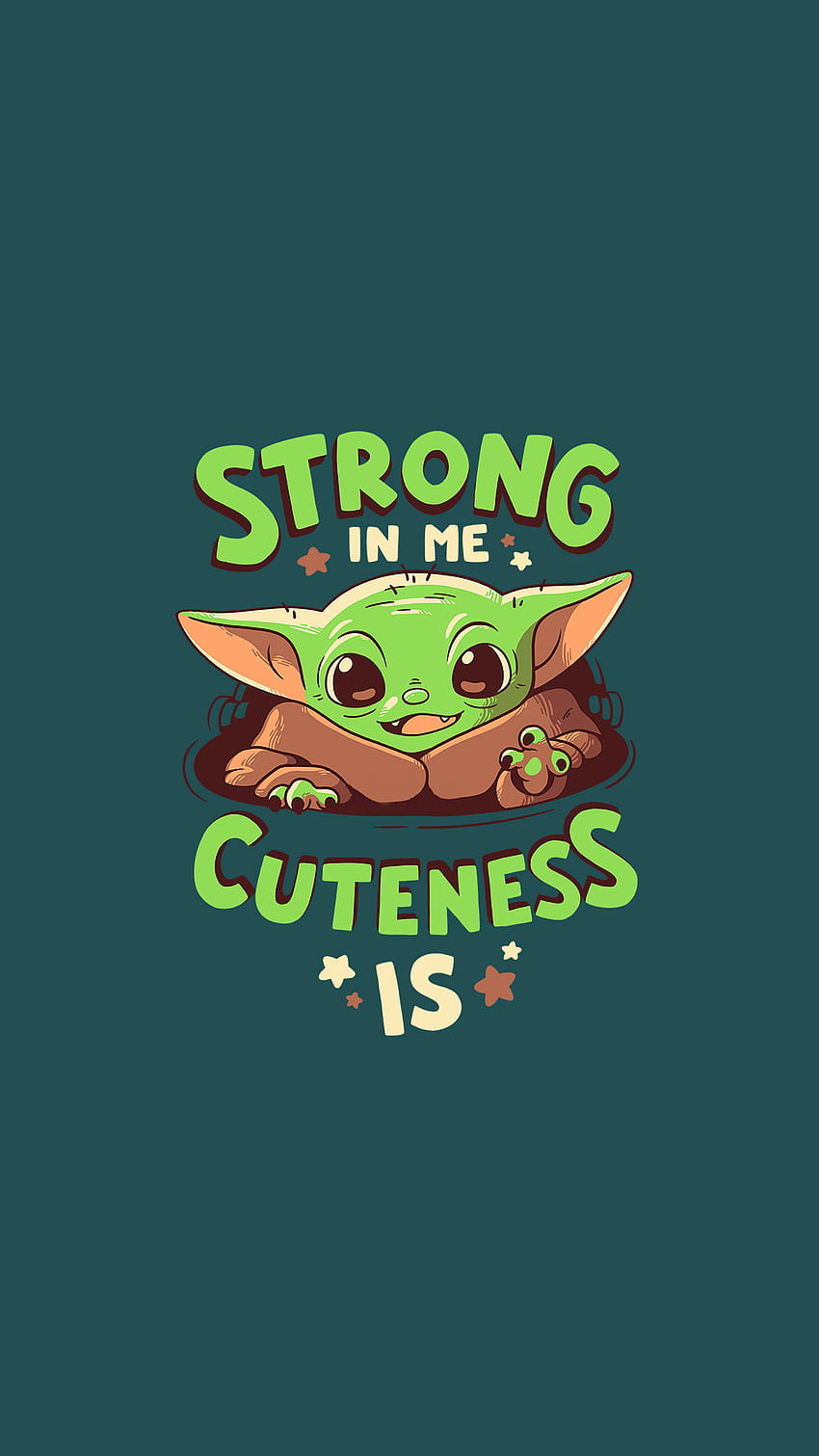 Baby Yoda Phone, aesthetic baby yoda HD phone wallpaper