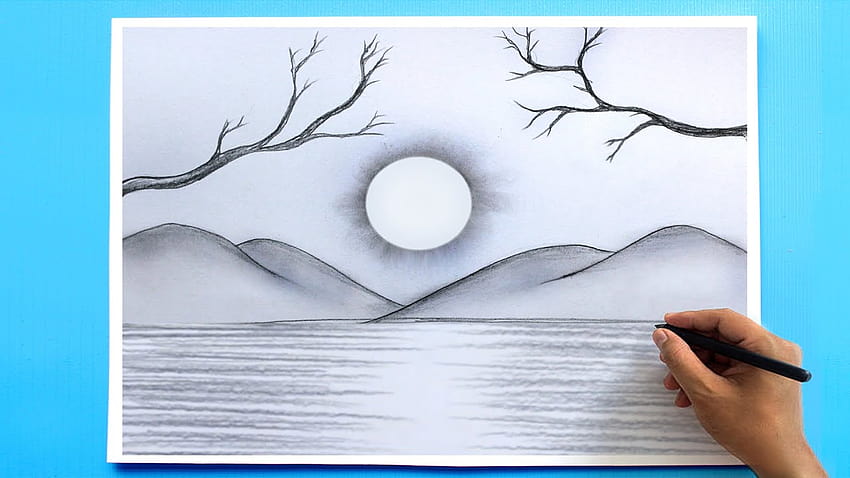 How to Draw a simple Landscape HD wallpaper