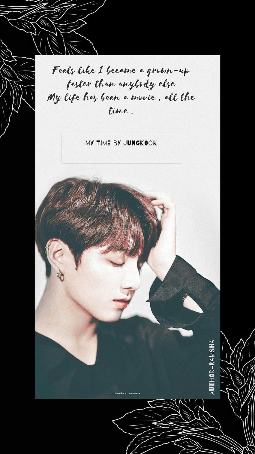 Jungkook's Quotes from My Time HD phone wallpaper | Pxfuel