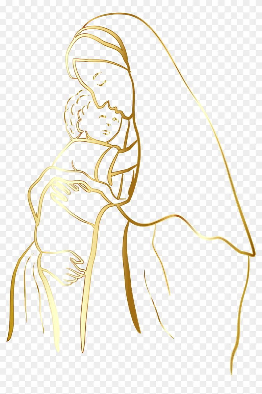 Arte di Clip di religione di Gesù bambino, santa maria madre Sfondo del telefono HD