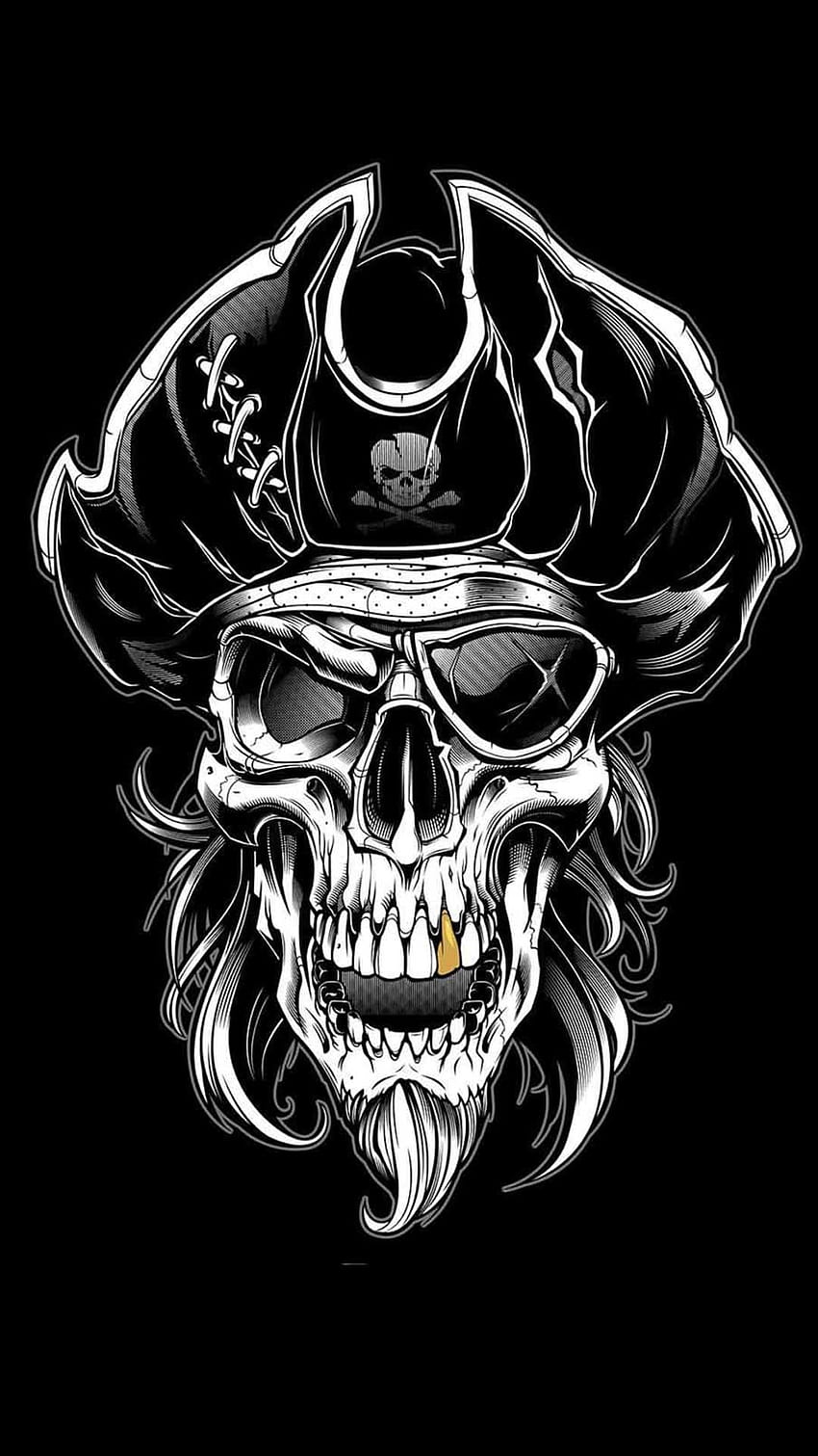 Pirate  Skull tattoos Pirate skull and crossbones tattoo Pirate skull  tattoo designs