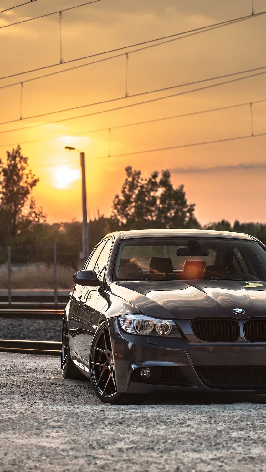 1080x1920 Scheiben, Tuning, Deep Concave, Sonnenuntergang, BMW, BMW, E90, BMW E91 HD-Handy-Hintergrundbild